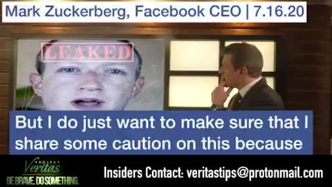 Project Veritas exposes Zuckerburg, DNA and RNA in Covid vaccine