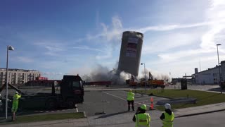 Silo Demolition Fail