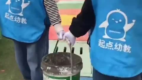 Kindergarten Kids in China learn how to Build