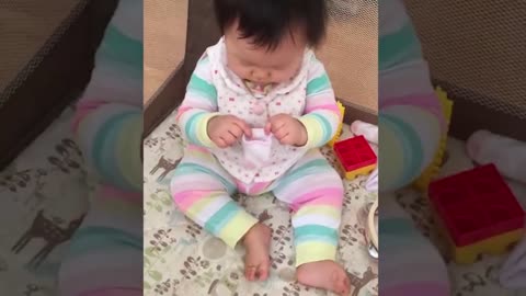 Many silly things happen when babies play