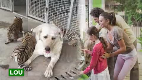 Dog Raises 3 Tiger Cubs, But Years Later, Something Unexpected Happened!