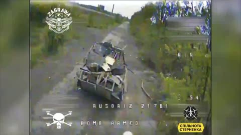 🦅💥 Aerial scouts "Flying Skull" attack Russian equipment in Donetsk region