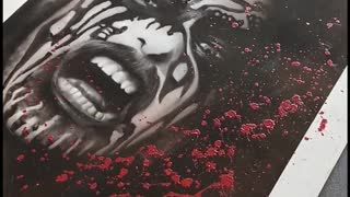 Time Lapse King Diamond Portrait - Airbrush