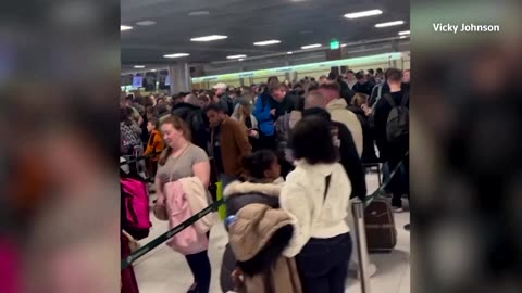 100+ flights cancelled in Dublin due to storm