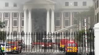 Fire at South African parliament