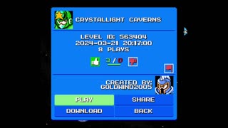Mega Man Maker Level Highlight: "Crystallight Caverns" by Goldwind2005