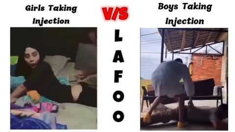 Girls vs boys injection funny memes