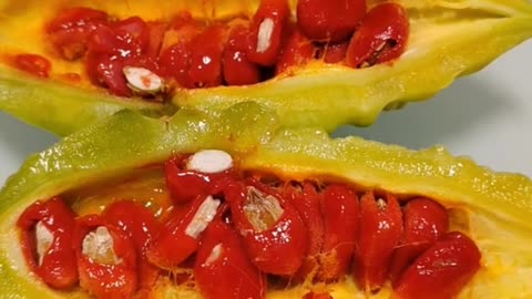 This fruit you think is the bitter melon changed heart or goji berry out of the track