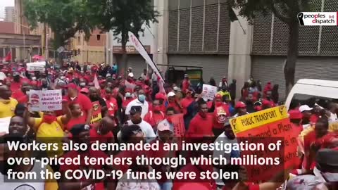 South African workers strike against govt corruption, COVID-19 failures, job losses