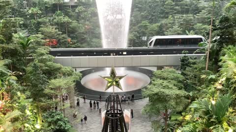 Changi Airport Singapore | Changi Airport Waterfall