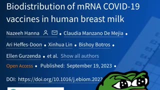 NewsFlash - Lancet Study shows Vaccinated Women Who Breast Feed are passing mRNA to their Babies- Study in Description