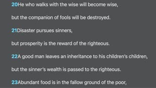 Proverbs 13