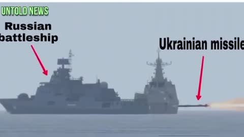 Ukrainian Neptune missile sank the Russian cruiser Moscow in the black sea