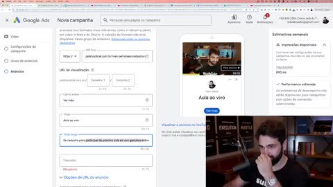 Dominando TODOS os tipos de campanha do YouTube (conversão, visualização e inscritos) _ Live #259