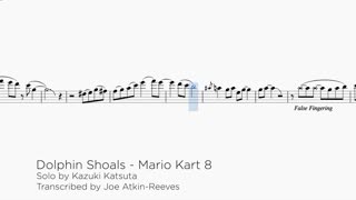 Dolphin Shoals - Mario Kart 8 -Alto Saxophone Solo Sheet Music