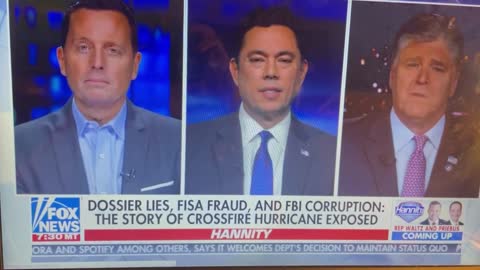 Former Acting Director of National Intelligence Ric Grenell and Congressman Jason Chaffetz