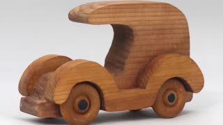 Handmade Wood Toy Car/Panel Truck Christmas Tree Ornament