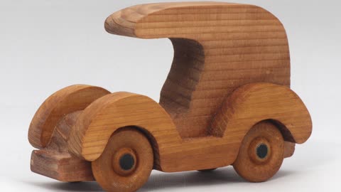 Handmade Wood Toy Car/Panel Truck Christmas Tree Ornament