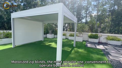 Kakadu Aluminum Manual Aluminum Louver Pergola With Zip Track Outdoor Blinds#pergola#outdoorblinds