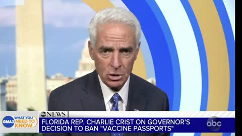 DeSantis' Opponent, Democrat Charlie Crist, Wants To Institute 'Vaccine Passports' In Florida