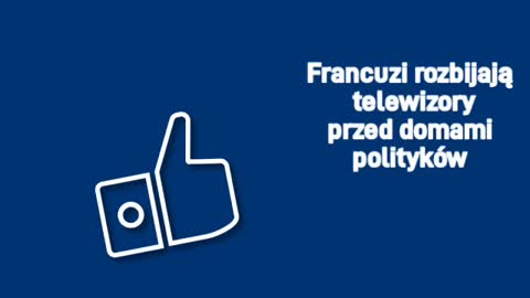 Francuzi rozbijają swoje telewizory przy domach polityków