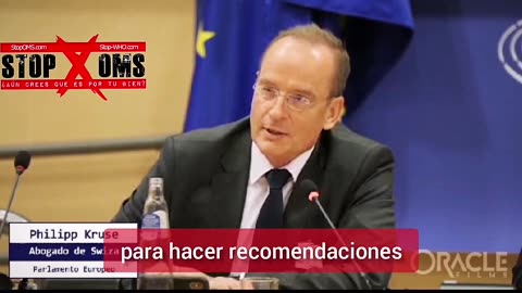 Phillip Kruse advirtiendo sobre los peligros que entraña aprobar las propuestas de la OMS