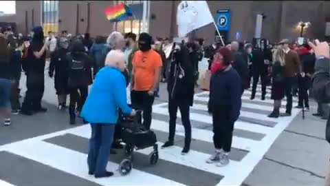 Antifa harass elderly couple in Canada