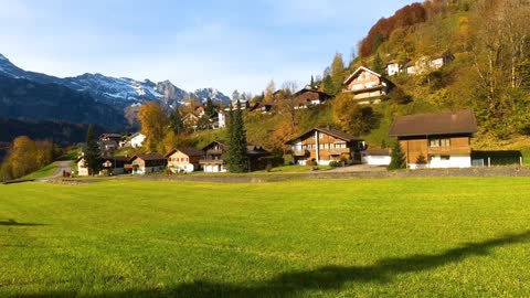 Relaxing Music Along With Beautiful Nature Video - Flaying Over Switzerland (4k UHD), Piano, Sleep