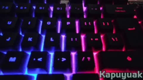 RGB keyboard computer or laptop footage