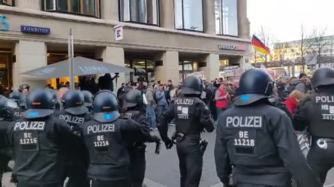 Leipzig, Germany: Lockdown/Vaccine Mandate Protests, Nov. 6, 2021