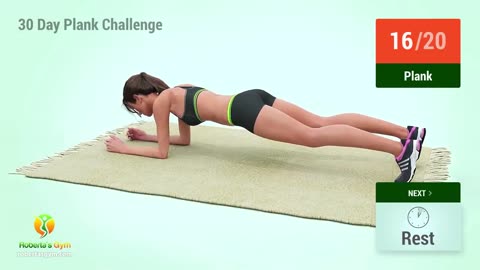 30 Day Plank Challenge At Home - Lose Body Fat, Get Skinny