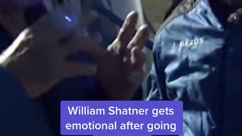 William Shatner gets emotional after going to space