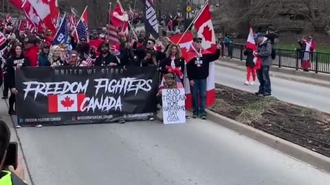 Freedom fighters demonstration in Ottawa