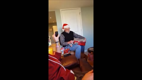 Grandpa's emotional reaction from surprise pregnancy announcement