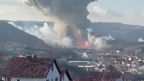 Serbia: Huge explosion near Belgrade.