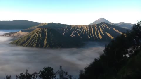 Mount Bromo view in Indonesia