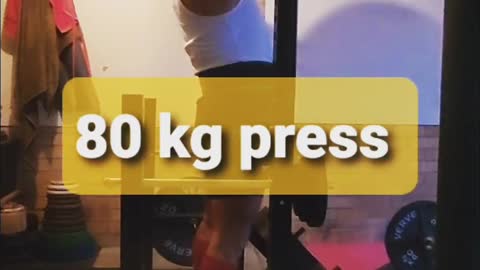80 kg OverHead Press. Sharing my Strength training.