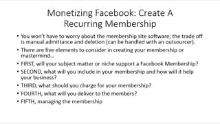 FaceBook Monetization Strategies 3