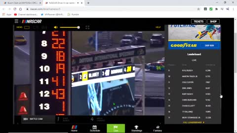 MVRowner commentating the Busch Clash at the Daytona Road Course