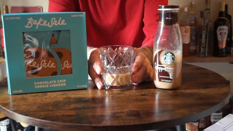 Bake Sale Chocolate Chip Cookie Liqueur & Starbucks Mocha Frappuccino Coffee