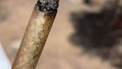 Smoking a cannabis