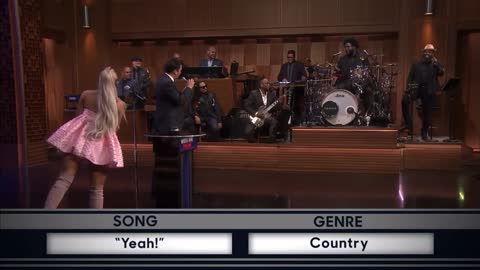 Musical genre challenge with Jimmy fallon and Ariana grande