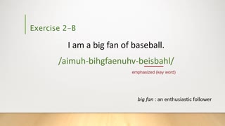 Improve English Intonation – Lesson 6 – Sports (American English)