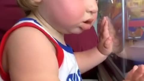 Toddlers first ride on a monorail at Magic Kingdom