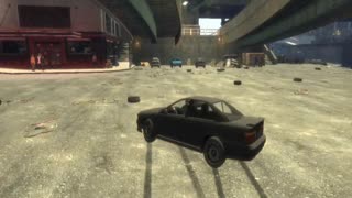My GTA IV stunt #1 - Parking on high speed between two cars