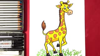 Drawing For Kids #Drawing a Giraffe