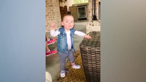 Funny cute baby dance and laugh video🤣🤣
