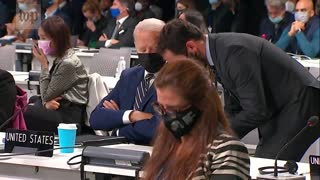 HUMILIATING: Biden Falls Asleep While Representing US at Climate Change Conference