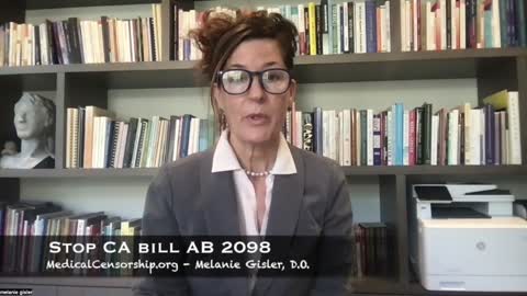 CA bill #AB2098. This bill is about censoring doctors who do not agree with the agenda!