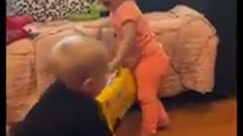 Babies Fight Over Toys || ViralHog